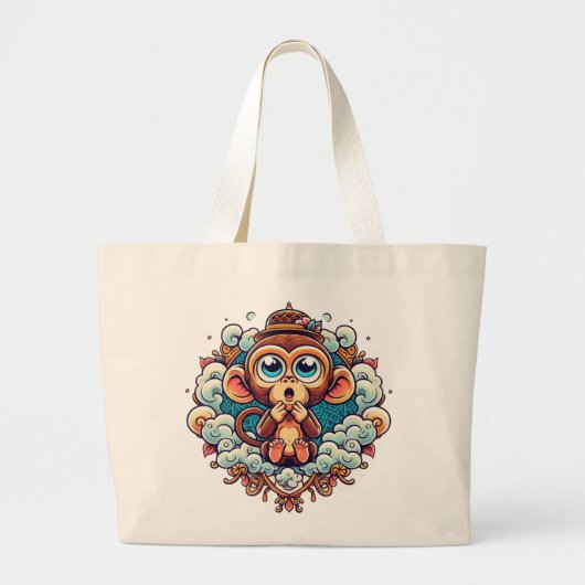 Day Dreaming Monkey No. 2 - Tote Bag (Voorkant)