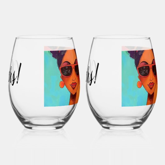 Day Drink Stemless Wine Glasses beroemd gemaakt do Wijnglas Zonder Voet (Rechts)