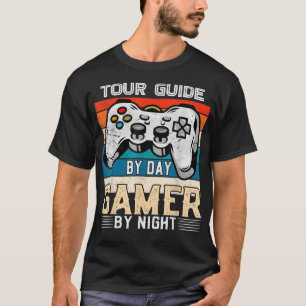 Day-gamer by night video gaming fans t-shirt