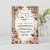 Day Garden Spring Wood Boho Rustiek Vrijgezellenfe Kaart (Staand voorkant)