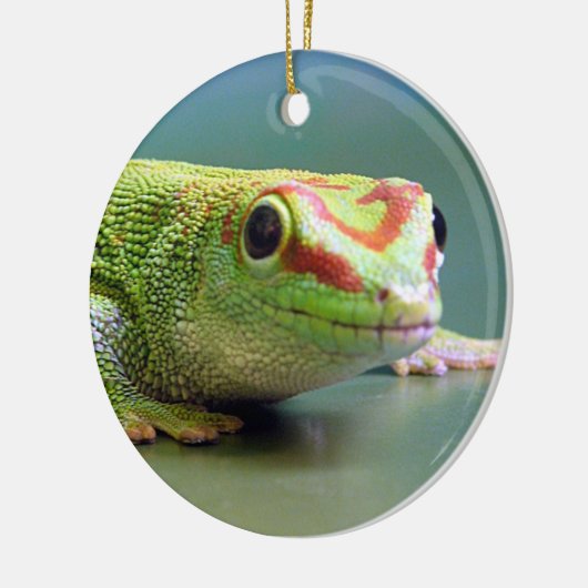 Day Gecko Keramisch Ornament (Links)