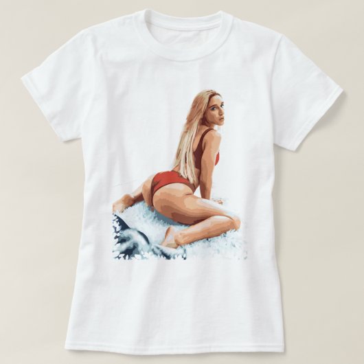 Day Gift Mannen Funny Abella Danger Poster Mia Kha T-shirt (Design voorkant)