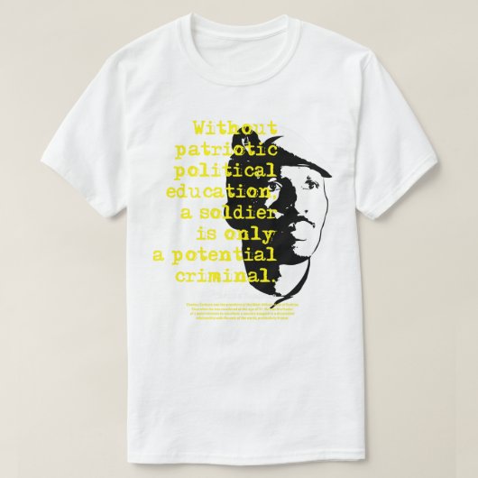 Day Gifts President Thomas Of Burkina Sankara Faso T-shirt (Design voorkant)