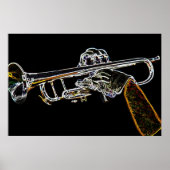 Day Glow Trumpet Poster (Voorkant)