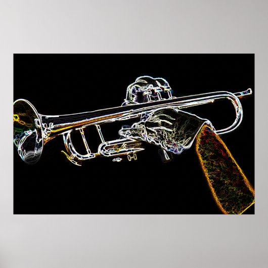 Day Glow Trumpet Poster (Voorkant)