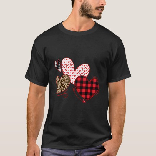 Day He Love Leopard Plaid T-shirt (Voorkant)