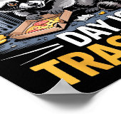 Day Is Trash Day Raccoon Lover Trashed Racoon Anim Poster (Hoek)