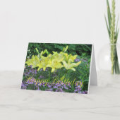 Day Lilies Birthday Greeting Card Kaart (Voorkant)