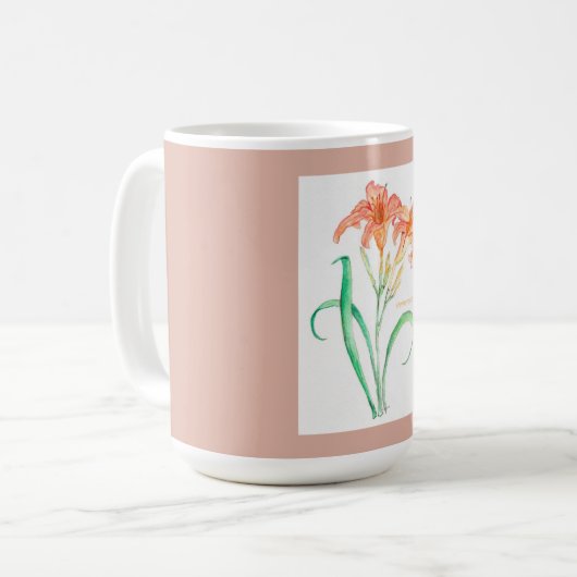 Day Lily Koffiemok (Voorkant links)