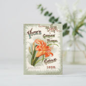 Day Lily Seed Packet  Briefkaart (Staand voorkant)