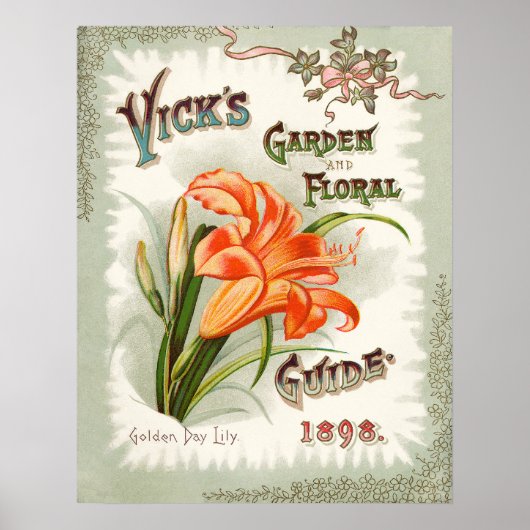 Day Lily Seed Packet  Print (Voorkant)