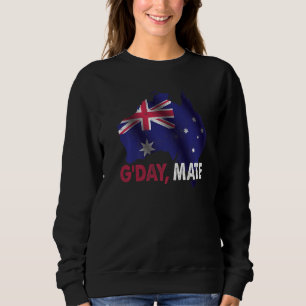 Day Mate Goed Australisch Landkaart Vlag Australië Trui