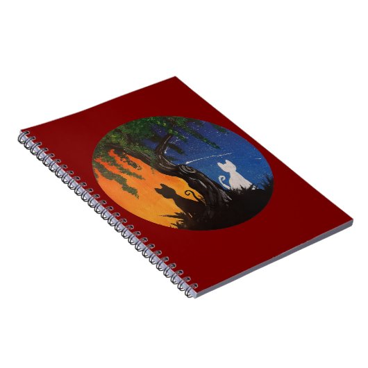 Day/Night Cats Notitieboek (Rechterzijde)