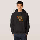 Day Of Dead Sugar Skull Floral Skeleton Head Bone  Hoodie (Voorkant volledig)
