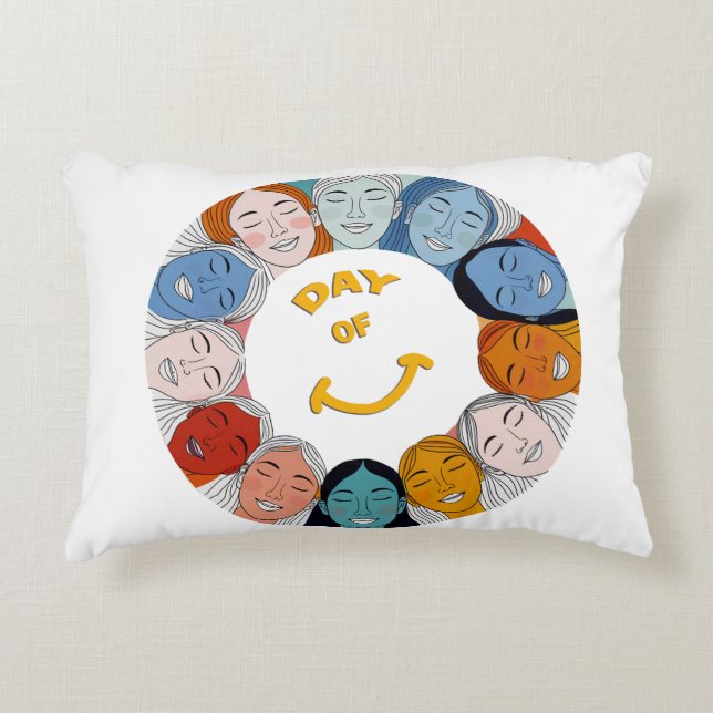 Day of Happiness  Accent Kussen (Voorkant)