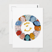 Day of Happiness  Briefkaart (Voorkant / Achterkant)
