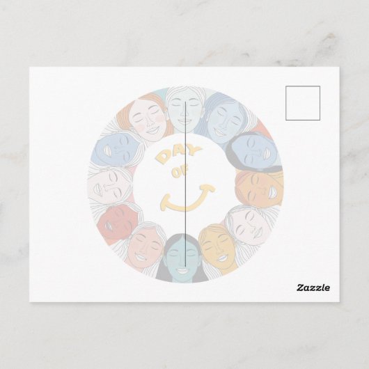 Day of Happiness  Briefkaart (Achterkant)