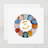 Day of Happiness  Feestdagenkaart (Voorkant / Achterkant)