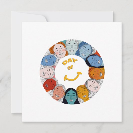 Day of Happiness  Feestdagenkaart (Voorkant)