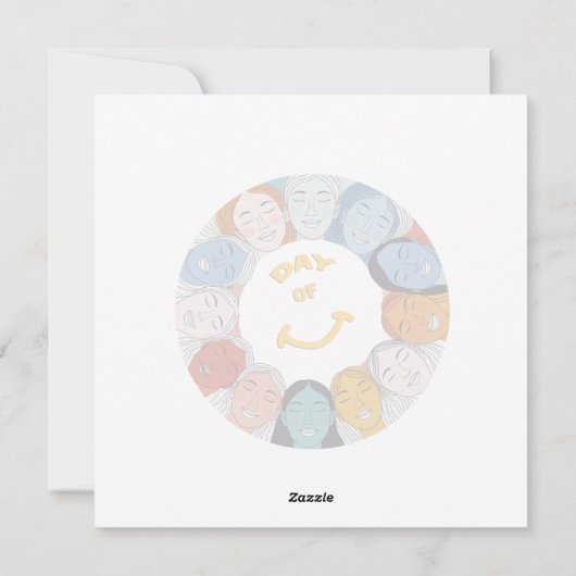 Day of Happiness  Feestdagenkaart (Achterkant)