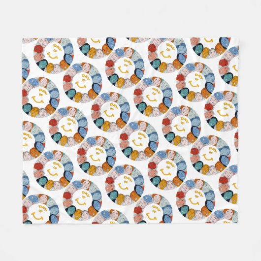 Day of Happiness  Fleece Deken (Voorkant (Horizontaal))