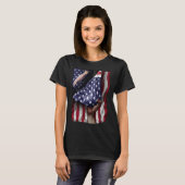 Day Of Independence US Flag Cockatoo T-shirt (Voorkant volledig)