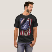 Day Of Independence US Flag Cockatoo T-shirt (Voorkant volledig)