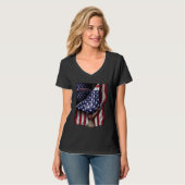 Day Of Independence US Flag Gila Monster T-shirt (Voorkant volledig)