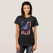 Day Of Independence US Flag Gila Monster T-shirt (Voorkant volledig)