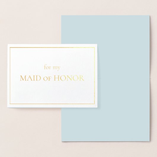 Day-of-Note voor mijn Maid of Honor Folie Kaarten (Display)