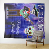 Day of the Dead Dia de Los Muertos Fotobackdrop Wandkleed (In Situ (horizontaal))