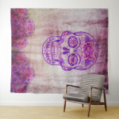 Day of the Dead Dia de Los Muertos Fotobackdrop Wandkleed (In Situ (horizontaal))