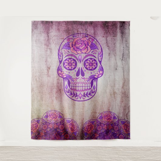 Day of the Dead Dia de Los Muertos Fotobackdrop Wandkleed (Voorkant)