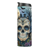 Day of the Dead Halloween Thermal Tumbler Thermosbeker (Geroteerd rechts)