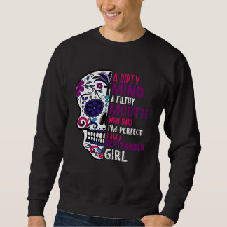 Day Of The Dead Sugar Skull Funny September GIrl W Trui