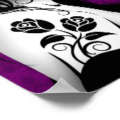 Day of the Dead Sugar Skull Girl - Purple Poster (Hoek)