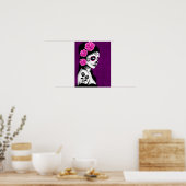 Day of the Dead Sugar Skull Girl - Purple Poster (Keuken)