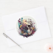 Day of the Dead-Sugar Skull Ronde Sticker (Envelop)