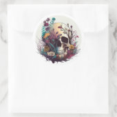 Day of the Dead-Sugar Skull Ronde Sticker (Tas)