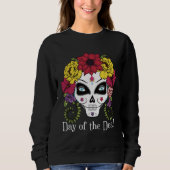 Day of the Dead Sugar Skull Trui (Voorkant)