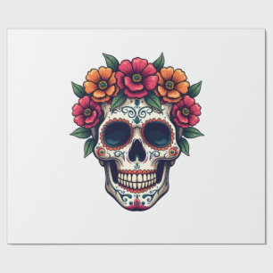 Day of the Dead Suikerschedel � Dia de los Muertos Cadeaupapier