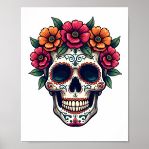Day of the Dead Suikerschedel � Dia de los Muertos Poster