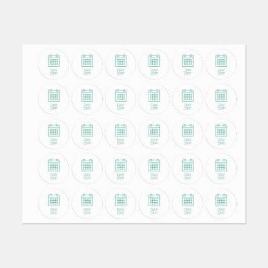 Day Off Planner / Organizer Sticker / Labels (Vel)