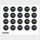 Day Rock De Test Motivatie Testing Docenten Ronde Sticker (Vel)