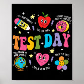 Day Rock De Test Testdag Motivatie Docent Poster (Voorkant)