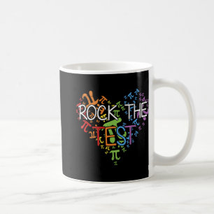Day Rock The Test Teacher Testing Day Rainbow Teac Koffiemok