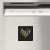 Day Rock The Test Teacher Testing Day Rainbow Teac Magneet (Insitu (Vaatwasser))