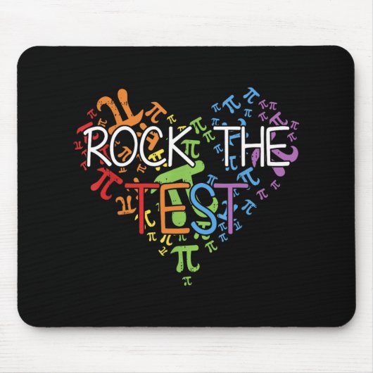 Day Rock The Test Teacher Testing Day Rainbow Teac Muismat (Voorkant)