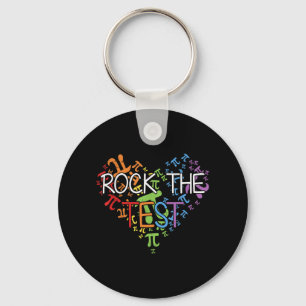 Day Rock The Test Teacher Testing Day Rainbow Teac Sleutelhanger