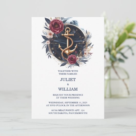 Day Rope Knot Bootschip Marine Blauw Nautische Bru Kaart (Staand voorkant)